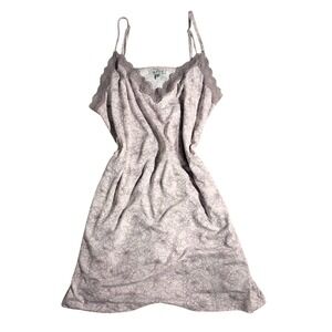 Thalia Sodi Womens Medium Pink Floral Lace Trim Chemise Nightgown